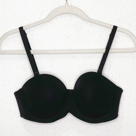 Wacoal Red Carpet Strapless Multi-way Convertible Underwire Bra 854119 Black 34C - Picture 5 of 11